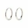 Oliver Bonas Sami Textured Large Silver Hoop Earrings -Default Template 2 unnamed file 539