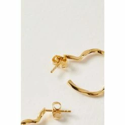 Oliver Bonas Heart Twist Outline Gold Plated Hoop Earrings -Default Template 2 unnamed file 593