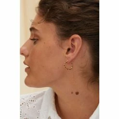 Oliver Bonas Heart Twist Outline Gold Plated Hoop Earrings -Default Template 2 unnamed file 595