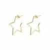 Oliver Bonas Star Outline Medium Gold Plate Brass Hoops -Default Template 2 unnamed file 597