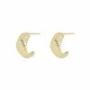 Oliver Bonas Kona Ribbed Texture Statement Gold Plated Hoop Earrings -Default Template 2 unnamed file 615