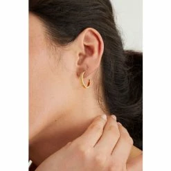 Oliver Bonas Aziza Engraved Lines Hoop Earrings -Default Template 2 unnamed file 626