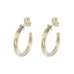 Oliver Bonas Gold Tone Frisco Chunky Twist Hoop Earrings -Default Template 2 unnamed file 646