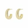 Oliver Bonas Lucia Twist Curve Engraved Gold Plated Hoop Earrings -Default Template 2 unnamed file 658