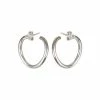 Oliver Bonas Silver Plated Megumi Circle Loop Silver Hoop Earrings -Default Template 2 unnamed file 678