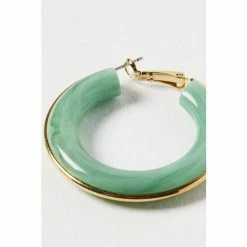 Oliver Bonas Green Hoop Earrings -Default Template 2 unnamed file 713