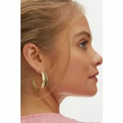 Oliver Bonas Gold Tone Maria Hoop Earrings -Default Template 2 unnamed file 731