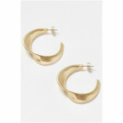 Oliver Bonas Gold Tone Maria Hoop Earrings -Default Template 2 unnamed file 732