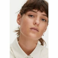 Oliver Bonas Natural Blythe Pebble Charm Paua Shell Silver Coloured Hoop Earrings 6 Oliver Bonas Natural Blythe Pebble Charm Paua Shell Silver Coloured Hoop Earrings -Default Template 2 unnamed file 737