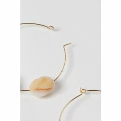 Oliver Bonas Keiko Multi Stones On Wire Hoop Earrings -Default Template 2 unnamed file 743