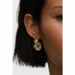 Oliver Bonas Natural Multi Cerelia Faux Pearl And Bead Embellished Drop Earrings -Default Template 2 unnamed file 749