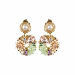Oliver Bonas Natural Multi Cerelia Faux Pearl And Bead Embellished Drop Earrings -Default Template 2 unnamed file 751