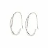 Oliver Bonas Lakita Oval Twist Sterling Silver Hoop Earrings -Default Template 2 unnamed file 819