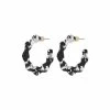 Oliver Bonas Black Eden Wavy Monochrome Resin Hoop Earrings -Default Template 2 unnamed file 831