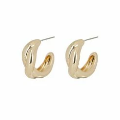 Oliver Bonas Gold Coral Entwined Hoop Earrings -Default Template 2 unnamed file 876