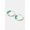 Oliver Bonas Green Geila Beaded Wire Pearl Gold Plated Hoop Earrings -Default Template 2 unnamed file 877