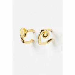 Oliver Bonas Gold Aerwyna Knot Twist Hoop Earrings -Default Template 2 unnamed file 88