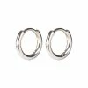 Oliver Bonas Silver Tone Juniper Mini Huggie Earrings -Default Template 2 unnamed file 881