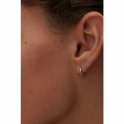 Oliver Bonas Silver Tone Juniper Mini Huggie Earrings -Default Template 2 unnamed file 885