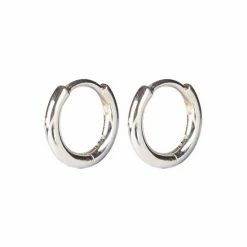 Oliver Bonas Silver Tone Juniper Mini Huggie Earrings -Default Template 2 unnamed file 886