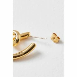 Oliver Bonas Gold Aerwyna Knot Twist Hoop Earrings -Default Template 2 unnamed file 89
