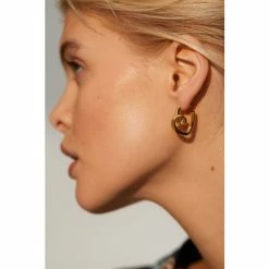 Oliver Bonas Gold Aerwyna Knot Twist Hoop Earrings -Default Template 2 unnamed file 90