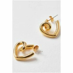 Oliver Bonas Gold Aerwyna Knot Twist Hoop Earrings -Default Template 2 unnamed file 91