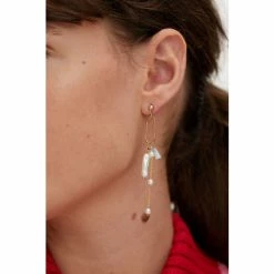 Oliver Bonas Rhea White Long Faux Pearls And Beads Drop Stud Earrings -Default Template 2 unnamed file 928