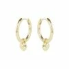 Oliver Bonas Gold Plated Brass Heart Charm Huggie Earrings 1 Oliver Bonas Gold Plated Brass Heart Charm Huggie Earrings -Default Template 2 unnamed file 938