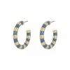 Oliver Bonas Natural Lana Blue Textured Hoop Earrings -Default Template 2 unnamed file 951