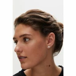 Oliver Bonas Silver Coloured Luminita Mother Of Pearl Inlay Heart Stud Earrings -Default Template 2 unnamed file 965