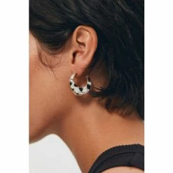 Oliver Bonas Natural Bonnie Moon Shape Marble Resin Inlay Hoop Earrings 7 Oliver Bonas Natural Bonnie Moon Shape Marble Resin Inlay Hoop Earrings -Default Template 2 unnamed file 97