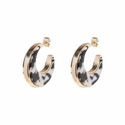 Oliver Bonas Natural Bonnie Moon Shape Marble Resin Inlay Hoop Earrings 8 Oliver Bonas Natural Bonnie Moon Shape Marble Resin Inlay Hoop Earrings -Default Template 2 unnamed file 98