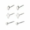 Oliver Bonas Silver Carlotta Mini Shape Silver Stud Earrings Set Of Three -Default Template 2 unnamed file 982