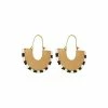 Oliver Bonas Natural Arcadia Semi Circle With Bead Detail Trim Hoop Earrings -Default Template 2 unnamed file 99